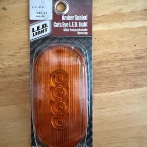 Amber Sealed Cats Eye LED Light
